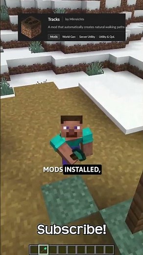 This Mod Lets You Create Paths Just By Walking On Dirt Blocks In Minecraft!