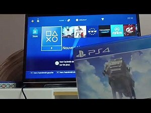 Comment allumer et insérer un jeux dans la PS4