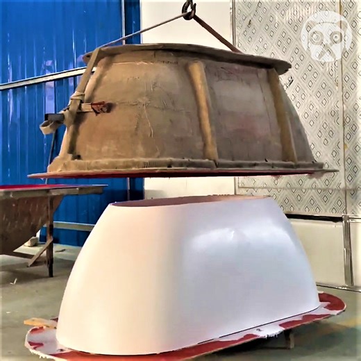 254K views · 942 reactions | The process of artificial 500 kg stone bathtub manufacturing | Science, Tech and Universe | Facebook