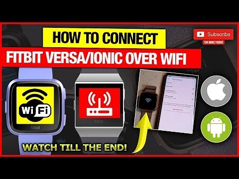 Setup Wifi on Fitbit Sense, Versa 3, Versa 2, Versa lite