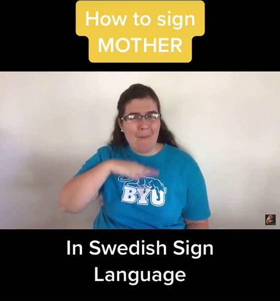 Att Teckna Mamma på Svenskt Teckenspråk