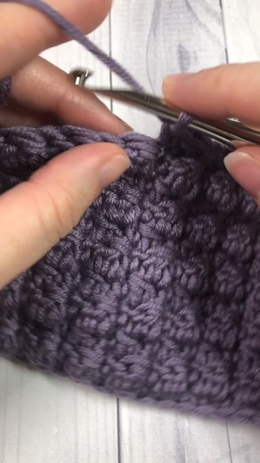 The Double Crochet two Together Cluster Stitch. Full tutorial on my YT channel! #crochet #crocheting #crochettutorial #furlscrochet