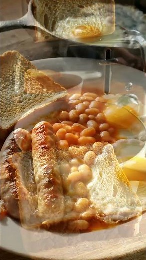 #Traditional Full English Breakfast Cooking | Crispy Bacon & Sausages ASMR