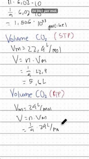 Mole Concept (Part 9): Stoichiometry practice, RTP gas volume 📦#scientifichometutoring #chemistry...