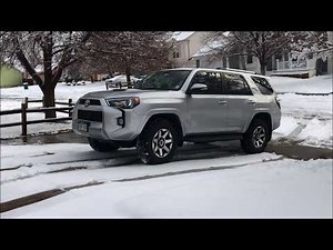 4Runner on snow & ice up my driveway