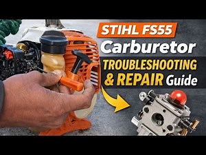STIHL FS55 Carburetor Troubleshooting & Repair Guide for #stihl #brushcutter #grasscutter