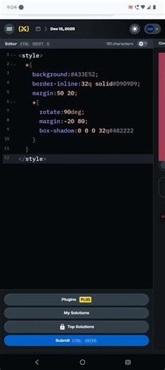 CSS Battle Daily Targets December 13, 2025