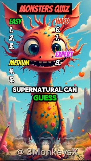 👻🧠 Monsters Quiz | Can You Guess Them All?