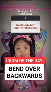 4K views · 124 reactions | Idiom of the day - Bend over backwards #idioms #englishtips #English #reels | Learn with Arthur and Sendra | Facebook