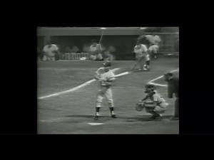 7/7/1966 Red Sox at Yankees highlights HR by New York's Mickey Mantle walks off Boston NIce Yaz grab