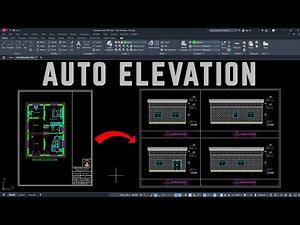 Automatic Elevation AutoCAD 10x Faster YQArch Plugin