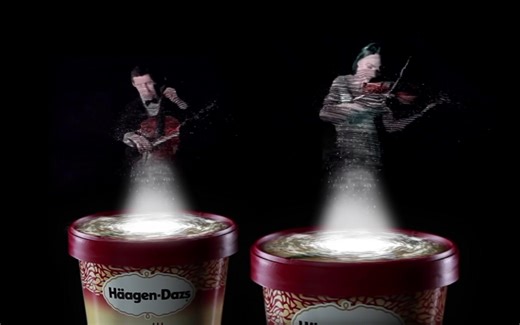 【哈根达斯艺术广告】 看完变艺术青年系列 冰淇凌里的私人协奏曲 让你的冰淇凌平静一下