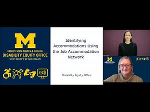 Identifying Accommodations Using the Job Accommodation Network