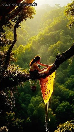 Relaxing Nature Ambience 🍯 | Wild Honey in the Forest #shorts #nature