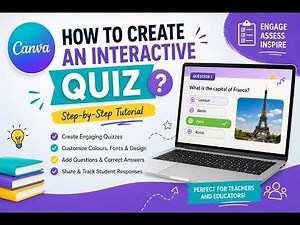How to Create an Interactive Quiz on Canva | Step-by-Step Tutorial for Teachers