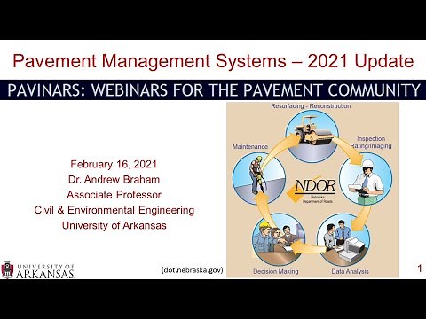 Pavinar: Pavement Management Systems - 2021 Update