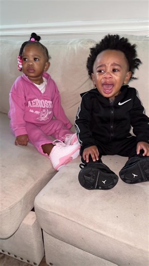 Good morning from the twins 😂 #twinmom #girlboytwins #babiesoftiktok | twins