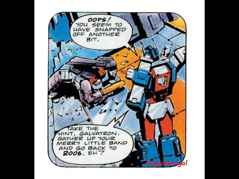 TFUK:Ultra Magnus Vs Galvatron!From Transformers UK Classics Vol 3!