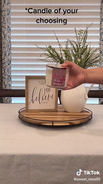 DIY Table Centerpiece Ideas with Lazy Susan for Dining Table