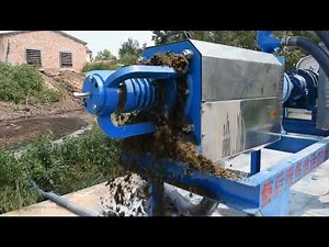 complete animal manure dewatering machine