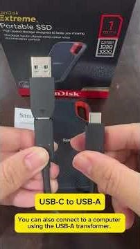 SanDisk 1TB Extreme Portable SSD - Up to 1050MB/s: Unboxing and How to Use