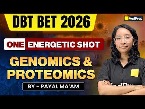 Genomics & Proteomics One Shot 🔥 | DBT BET 2026 🚀 | Complete Revision 💯 | VedPrep
