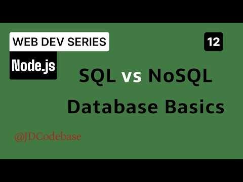 Database Fundamentals for Beginners | SQL vs NoSQL | Document Databases Explained