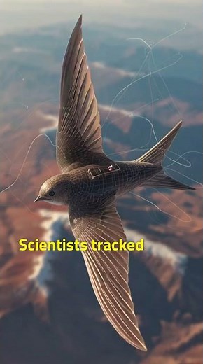 🕊️ Swifts That NEVER Land?! 🌤️ #AmazingNature #BirdFacts #Wildlife