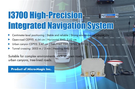 Typical Scenario Tests of Micro-Magic I3700 Integrated Navigation System Showcase Its Superior Positioning and Navigation Capabilities - memsmag.com
