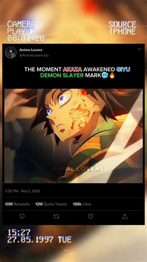 THE MOMENT AKAZA🥶 AWAKENED GIYU🔥😈 DEMON SLAYER MARK#demon slayer#edit#anime#trending#trendingshorts