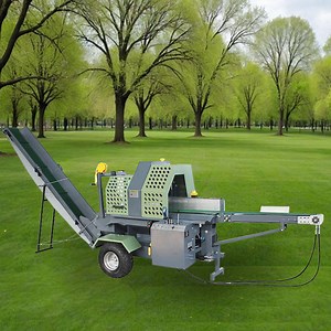 [Hot Item] 20 Ton Electric Wood Log Cutting Machine - Fast and Efficient Firewood Processor