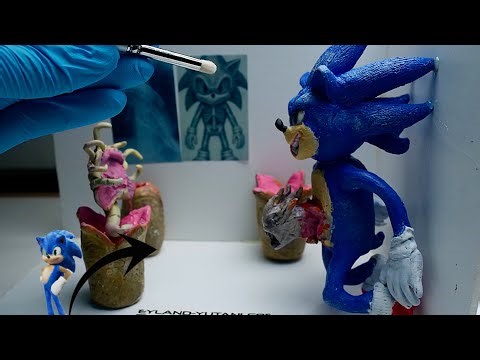 How to make sonic the hedgehog chestburster diorama