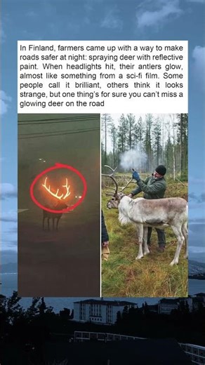 The Glowing Deer of Finland: A Brilliant Innovation or Sci-Fi Fantasy