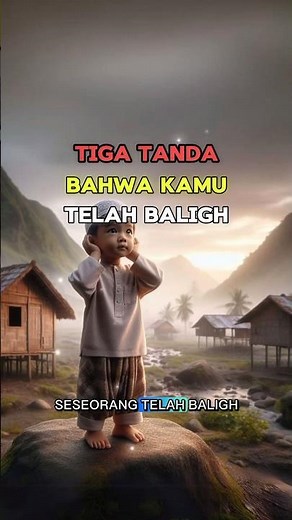 3 Ciri Baligh dalam Islam | Wajib Tahu #islamicshorts