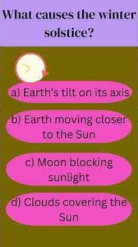 Winter Solstice Explained ❄️🌍 | 5 Quick Facts Quiz #wintersolstice #earthscience #spacefact #short