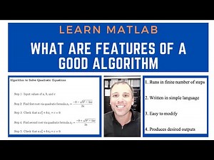 What are features of a good algorithm?
