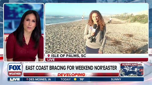 Coastal flood threat for South Carolina, East Coast ahead of weekend nor'easter