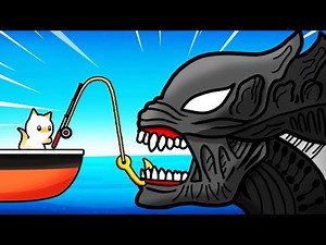 Catching SECRET ALIEN SHARK (Cat Goes Fishing)