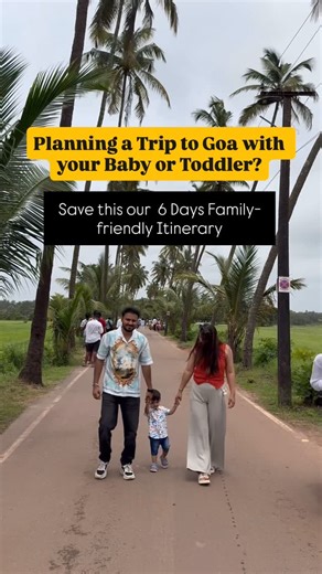 Ivaan || Deepshikha || Manish || on Instagram: "Save our 6 Days Goa Itinerary!!! {Travelling with bay, Travelling with toddler, goa with kids, Goa, Beach, Cafe, Goa itinerary, family-friendly itinerary, baby travel tips, travel family, travelling, vacation, Goa with baby}"