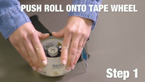 Duck General Purpose Packing Tape Gun with Foam Handle, Clear, 1.88 in x 55 yd, 2 Rolls