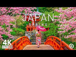 Japan in Spring 4K - Amazing Beautiful Nature Scenery with Relaxing Music (60FPS)