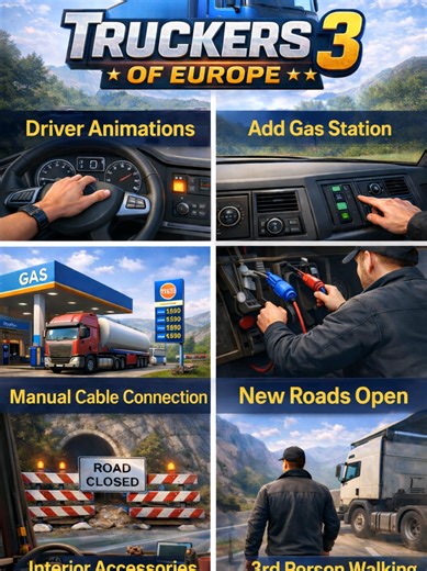New Features in Truckers of Euro: Driver Walk-Mode & More