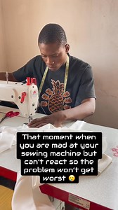 Just vex make thread cut 😑😂 #tailor | Toyeeb Bello