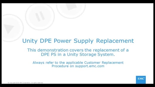 How to Replace Unity 25-Drive DAE Power Supply