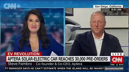 Aptera Motors - Thanks for having us CNN International!...