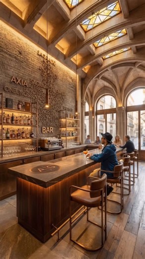 Build & Believe on Instagram: "Testamentos restaurant . A design concept by @build.and.believe"