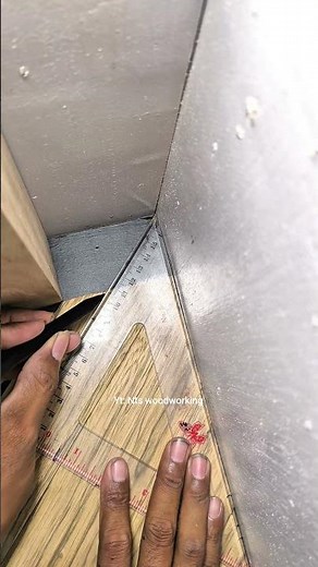 A quick and easy way to measure angle cuts for use. #woodworking #tricks