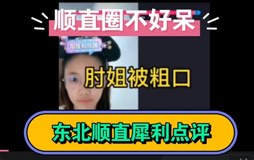 肘姐被东北直男骂长得车祸现场，被怼下播，这就是顺直市场的残酷