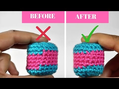 CROCHET JOGLESS STRIPES IN 1 MINUTE!!! Amigurumi Crochet Hacks, Tips & Tricks