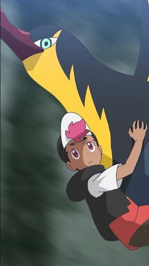 An electrifying save from Kilowattrel! ⚡️ Pokémon Horizons: Season 2 is now playing on US Netflix!